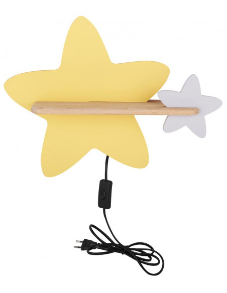 CANDELLUX STAR LAMPA KINKIET ŚCIENNY 5W LED IQ KIDS Z PRZEWODEM Z WŁ. I WTYCZKĄ 21-75734