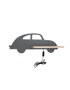 CANDELLUX CAR LAMPA KINKIET 5W LED 4000K WP IQ KIDS Z PRZEWODEM Z WŁ. I WTYCZKĄ SZARY 21-85061