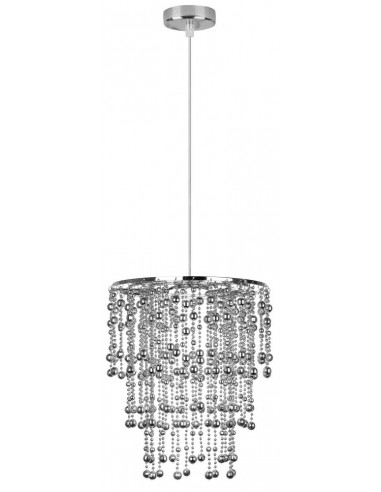 CANDELLUX RONI LAMPA WISZĄCA 1X60W E27 ABAŻUR CHROMOWY 31-84323