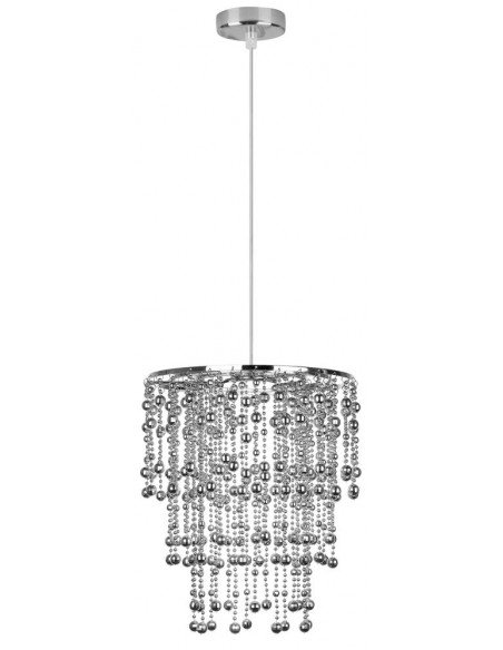 CANDELLUX RONI LAMPA WISZĄCA 1X60W E27 ABAŻUR CHROMOWY 31-84323