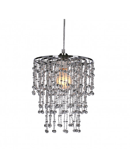 CANDELLUX RONI LAMPA WISZĄCA 1X60W E27 ABAŻUR CHROMOWY 31-84323