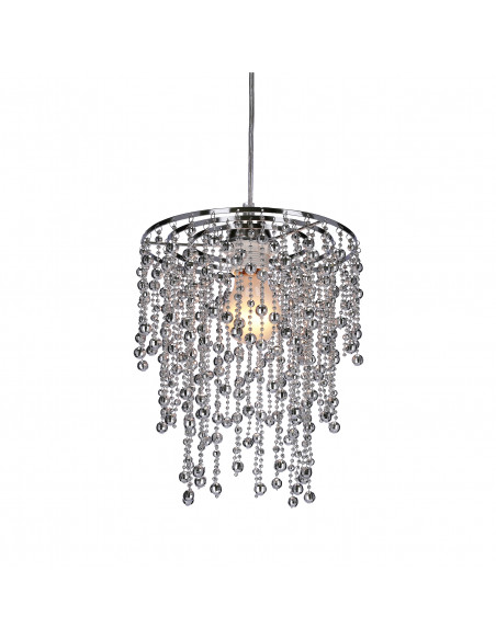 CANDELLUX RONI LAMPA WISZĄCA 1X60W E27 ABAŻUR CHROMOWY 31-84323
