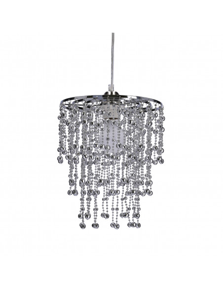 CANDELLUX RONI LAMPA WISZĄCA 1X60W E27 ABAŻUR CHROMOWY 31-84323