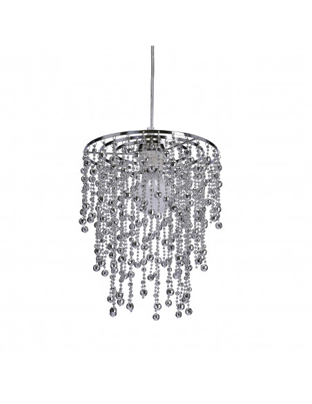 CANDELLUX RONI LAMPA WISZĄCA 1X60W E27 ABAŻUR CHROMOWY 31-84323