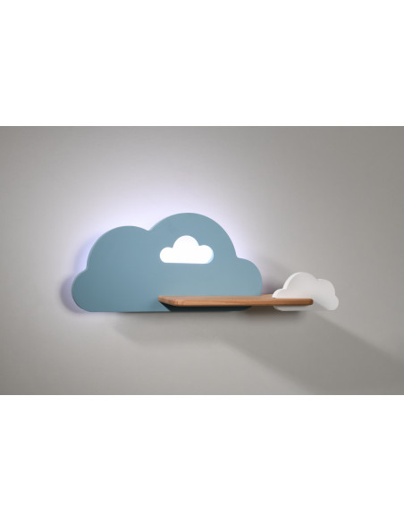 CANDELLUX LAMPA CLOUD KINKIET ŚCIENNY 5W LED IQ KIDS NIEBIESKI+BIAŁY 21-33567