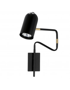 CANDELLUX HOSTI LAMPA KINKIET 1X15W GU10 CZARNY 21-75451