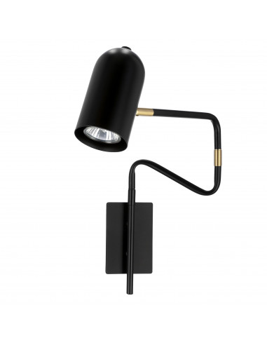CANDELLUX HOSTI LAMPA KINKIET 1X15W GU10 CZARNY 21-75451