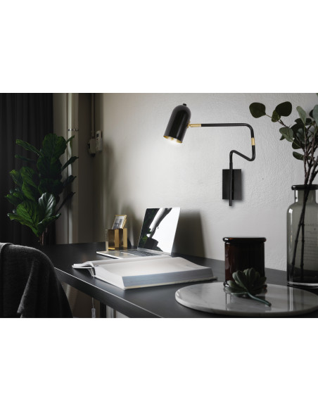 CANDELLUX HOSTI LAMPA KINKIET 1X15W GU10 CZARNY 21-75451