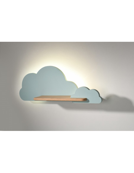 CANDELLUX LAMPA CLOUD KINKIET ŚCIENNY 5W LED IQ KIDS NIEBIESKI 21-75581