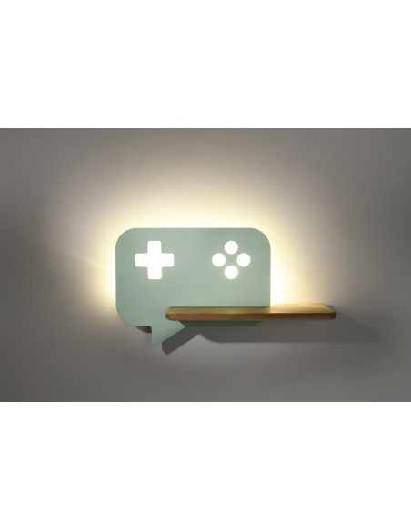 CANDELLUX LAMPA CONSOLE KINKIET ŚCIENNY 5W LED IQ KIDS MIĘTOWY 21-75680