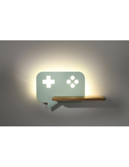 CANDELLUX LAMPA CONSOLE KINKIET ŚCIENNY 5W LED IQ KIDS MIĘTOWY 21-75680