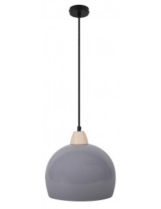 CANDELLUX LAMPA WISZĄCA MONROE 1X60W E27 SZARY 31-78360