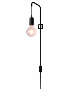 CANDELLUX KINKIET LAREN 1 CZARNY 50401190