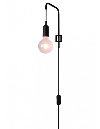 CANDELLUX KINKIET LAREN 1 CZARNY 50401190