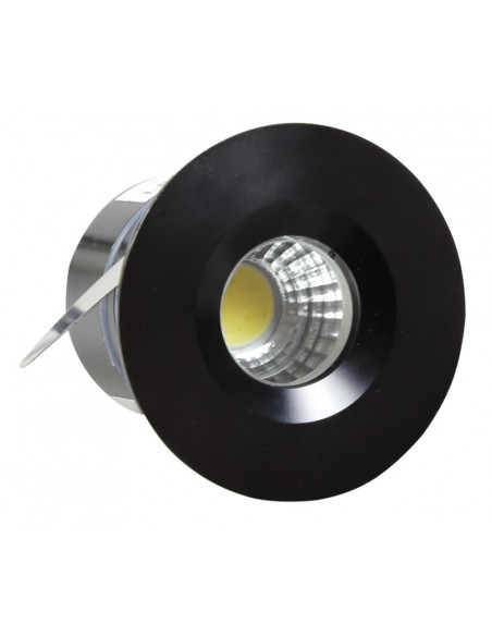 CANDELLUX SH-14 BK 3W LED 230V CZARNY oczko sufitowe  lampa sufitowa HERMETYCZNA  IP65  odporna na wilgoć 2258973