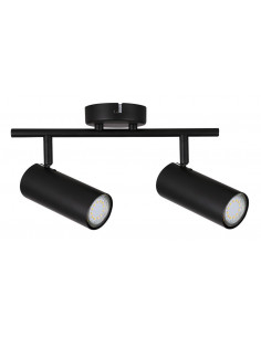 CANDELLUX Colly lampa sufitowa czarny 2x15w gu10 klosz czarny 92-01665