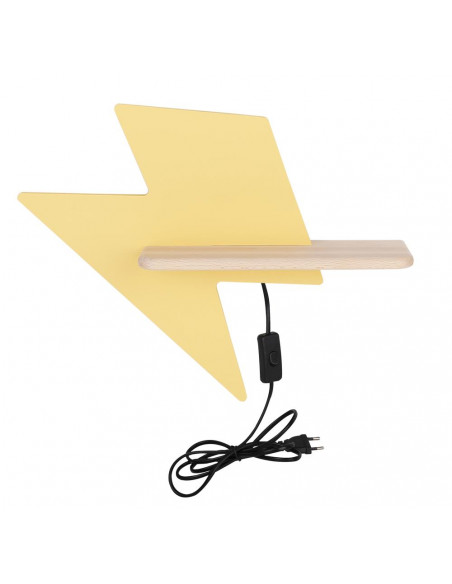 CANDELLUX LIGHTNING LAMPA KINKIET 4W LED 4000K IQ KIDS Z PRZEWODEM ZŁOTY 21-19547