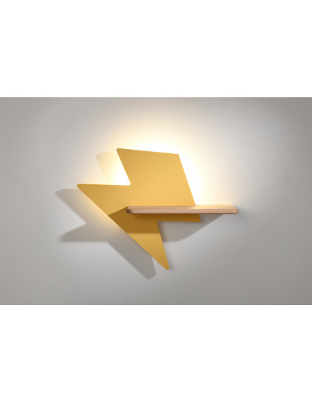 CANDELLUX LIGHTNING LAMPA KINKIET 4W LED 4000K IQ KIDS Z PRZEWODEM ZŁOTY 21-19547