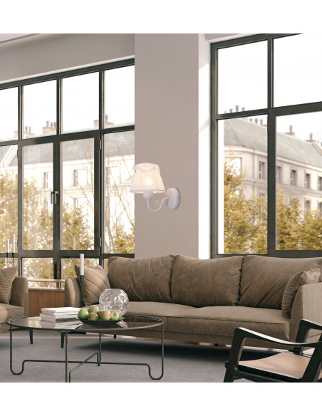 CANDELLUX ZEFIR KINKIET 1X40W E27 BIAŁY 21-73785