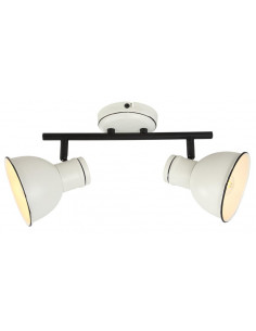 CANDELLUX ZUMBA LAMPA SUFITOWA LISTWA 2X40W E14 BIAŁĀY+CZARNY 92-72139