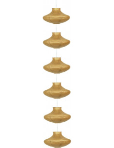 CANDELLUX GRIFF - ZWIS /6 PAPIEROWY ŚR.25 CAPPUCINO E-14 6X40W 3494061-14