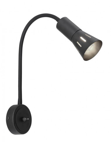 CANDELLUX ARENA KINKIET WYSIĘGNIK 1*40W R50 E14 CZARNY 91-81353
