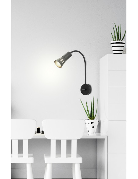 CANDELLUX ARENA KINKIET WYSIĘGNIK 1*40W R50 E14 CZARNY 91-81353