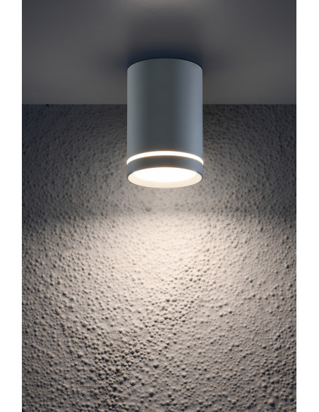 CANDELLUX TUBA LAMPA SUFITOWA 1X15W GU10 6,8/10 SZARY 2276007