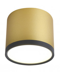CANDELLUX TUBA LAMPA SUFITOWA 9W LED 8,8/7,5 CZARNY+ZŁOTY MAT 4000K 2275956