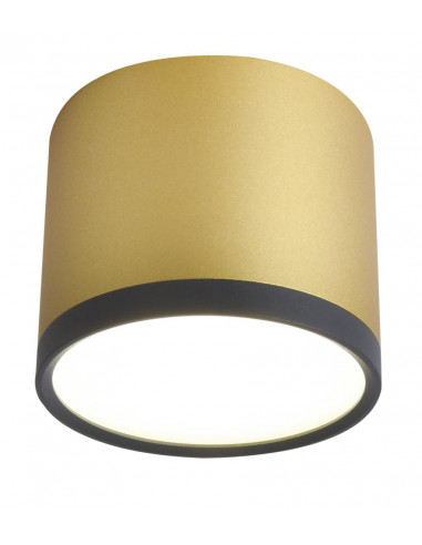 CANDELLUX TUBA LAMPA SUFITOWA 9W LED 8,8/7,5 CZARNY+ZŁOTY MAT 4000K 2275956