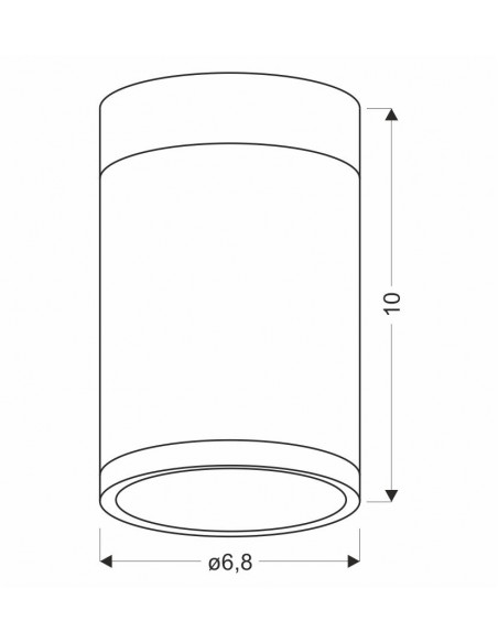 CANDELLUX TUBA LAMPA SUFITOWA 1X15W GU10 6,8/10 SZARY+DREWNO 2284262