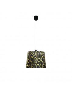 CANDELLUX TIGER LAMPA WISZĄCA 26 1X60W E27 CZARNO-ZŁOTY 31-94448