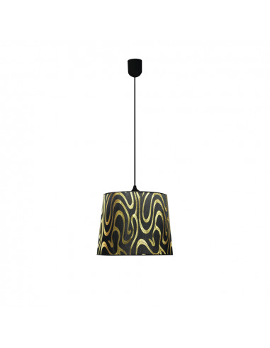 CANDELLUX TIGER LAMPA WISZĄCA 26 1X60W E27 CZARNO-ZŁOTY 31-94448