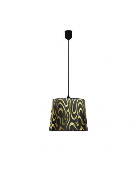 CANDELLUX TIGER LAMPA WISZĄCA 26 1X60W E27 CZARNO-ZŁOTY 31-94448