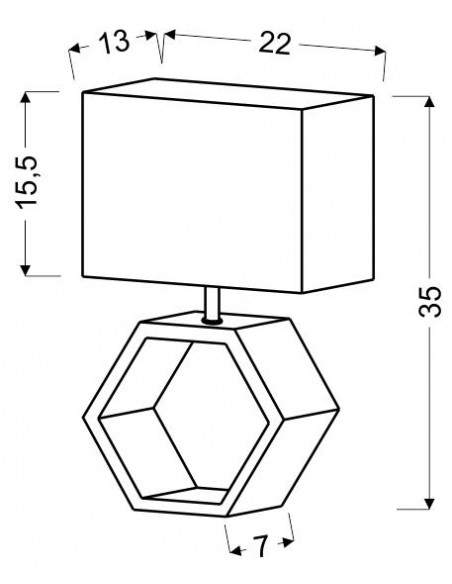 CANDELLUX VIDAL LAMPA CERAMICZNA 1X40W E27 BEŻOWY 41-68545