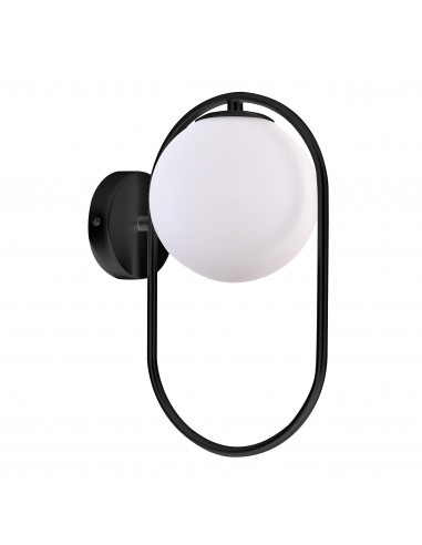 CANDELLUX Cordel kinkiet 1x28w g9 ring czarny 21-10179