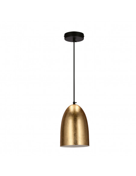 CANDELLUX ICARO LAMPA WISZĄCA CZARNY 1X40W E27 KLOSZ ZŁOTY 31-09623