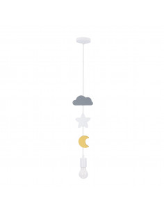 CANDELLUX MOON SC LAMPA WISZĄCA 1X20W E27 IQ KIDS MIX KOLOR 31-12081