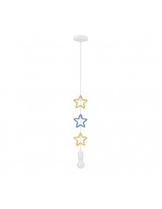 CANDELLUX STARS LAMPA WISZĄCA 1X20W E27 IQ KIDS ZŁOTY+NIEBIESKI 31-12012