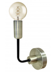 CANDELLUX Saga lampa kinkiet patyna+matowy czarny 1x40w e14 21-01313