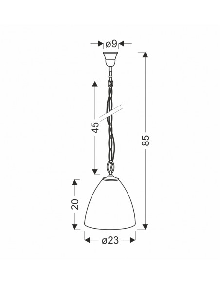 CANDELLUX Scordia lampa wisząca chromowy 1x60w e27 klosz biały+srebrny 31-16294