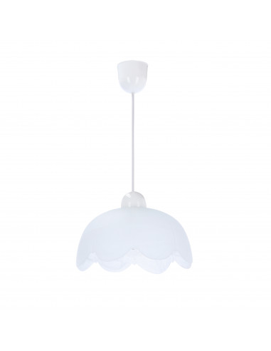 CANDELLUX Bratek lampa wisząca 25 1x60w e27 klosz biały 31-17734