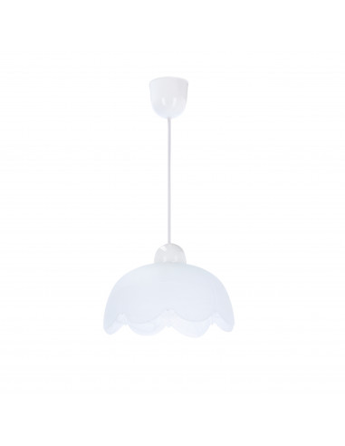CANDELLUX Bratek lampa wisząca 18 1x60w e27 klosz biały 31-17710