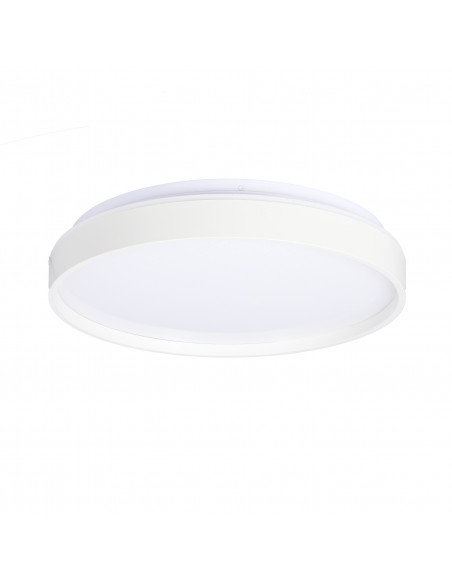 CANDELLUX Texas lampa sufitowa plafon biały 15w led 29 cm klosz biały efekt sky 12-11275