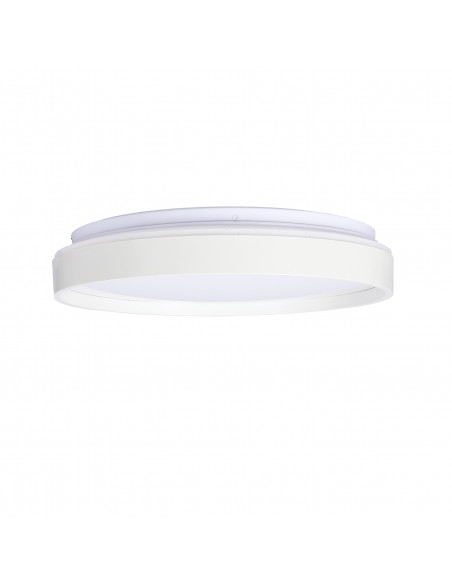 CANDELLUX Texas lampa sufitowa plafon biały 15w led 29 cm klosz biały efekt sky 12-11275