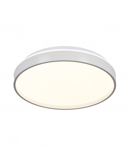 CANDELLUX Texas lampa sufitowa plafon biały 15w led 29 cm klosz biały efekt sky 12-11275
