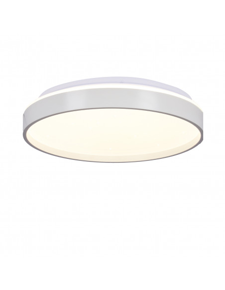 CANDELLUX Texas lampa sufitowa plafon biały 15w led 29 cm klosz biały efekt sky 12-11275