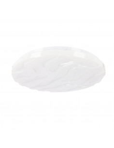 CANDELLUX Nevada lampa sufitowa plafon biały 15w led 29 cm klosz biały efekt sky 12-11268