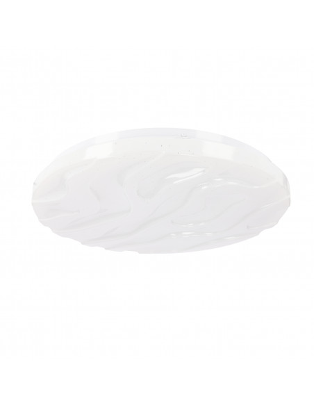 CANDELLUX Nevada lampa sufitowa plafon biały 15w led 29 cm klosz biały efekt sky 12-11268