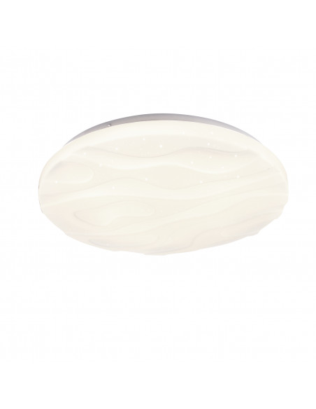 CANDELLUX Nevada lampa sufitowa plafon biały 15w led 29 cm klosz biały efekt sky 12-11268